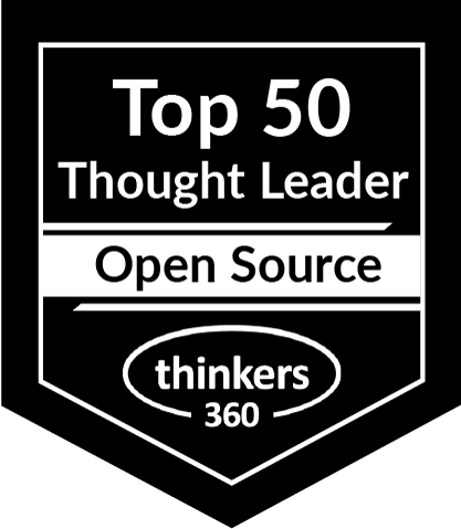 Top 50 Thought Leader in Open Source -- Thinkers360