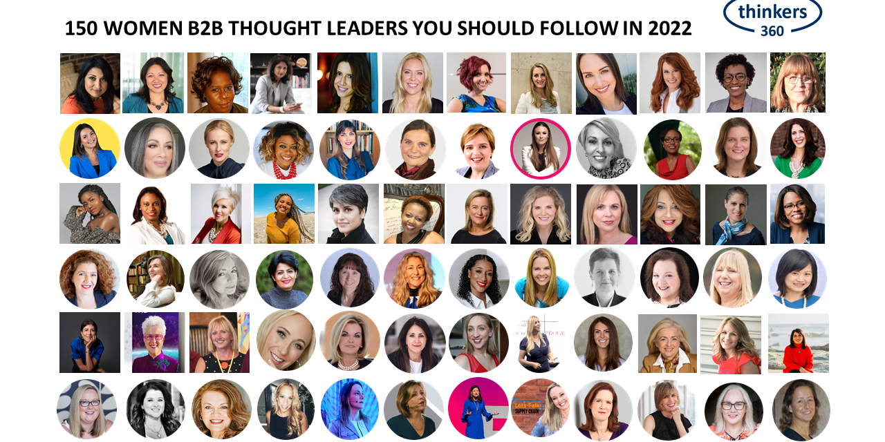 150 Women B2B Thought Leaders You Should Follow in 2022