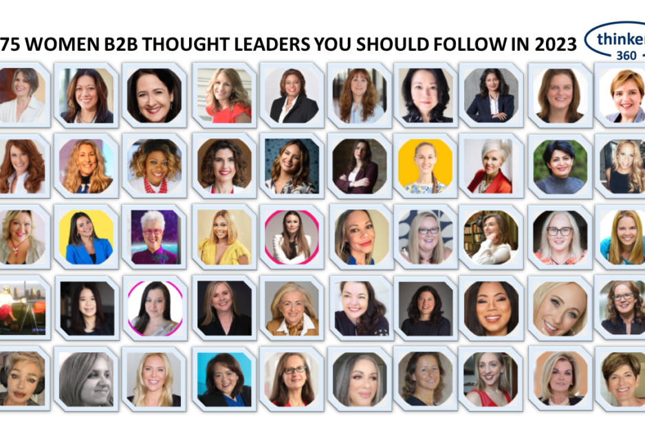 Thinkers360 – 175 Women B2B Thought Leaders To Follow In 2023