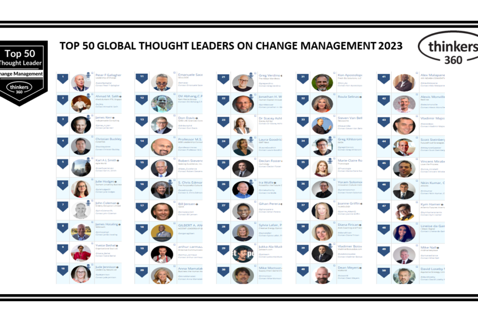 Influencers on Change Management Influencers on Change Management