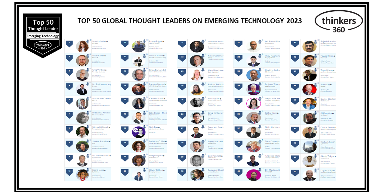 Influencers on Emerging Technology Influencers on Emerging Technology