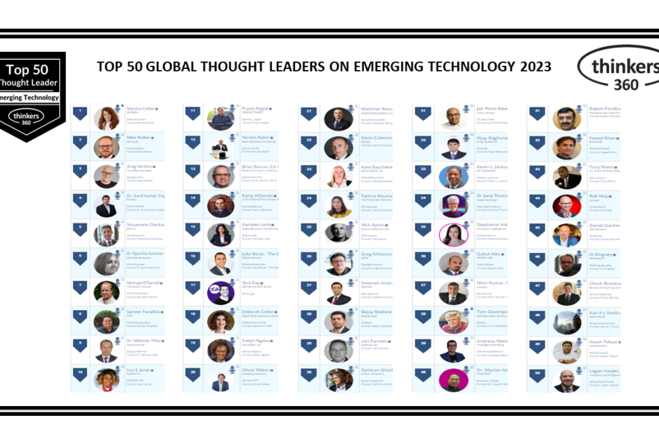 Influencers on Emerging Technology Influencers on Emerging Technology