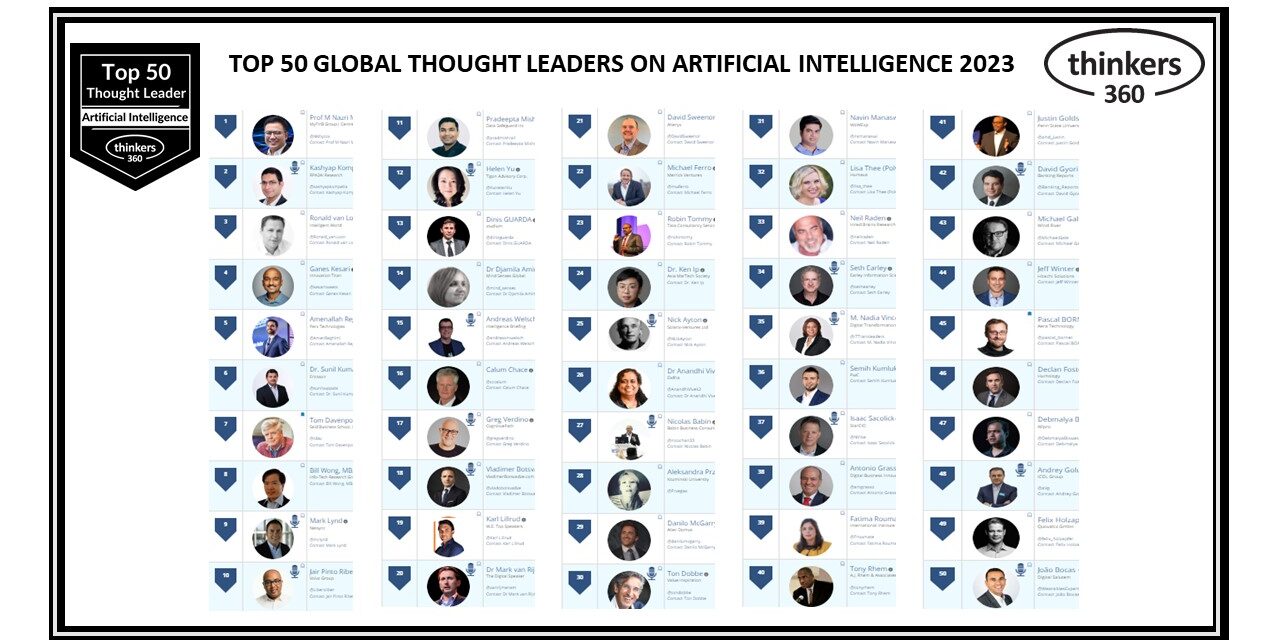 Top 50 Global Thought Leaders and Influencers on Digital Transformation  2022