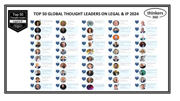 Thinkers360 - Top 50 Global Thought Leaders and Influencers on Legal & IP 2024