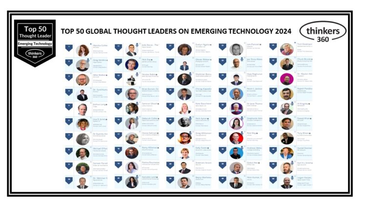 Top 50 Global Thought Leaders and Influencers on Emerging Technology 2024