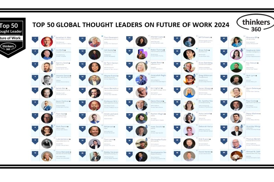 Top 50 Global Thought Leaders and Influencers on Future of Work 2024 Top 50 Global Thought Leaders and Influencers on Future of Work 2024