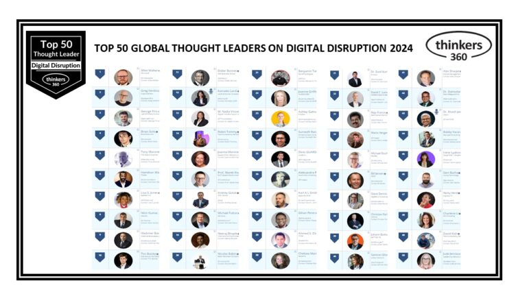 Top 50 Global Thought Leaders and Influencers on Digital Disruption 2024