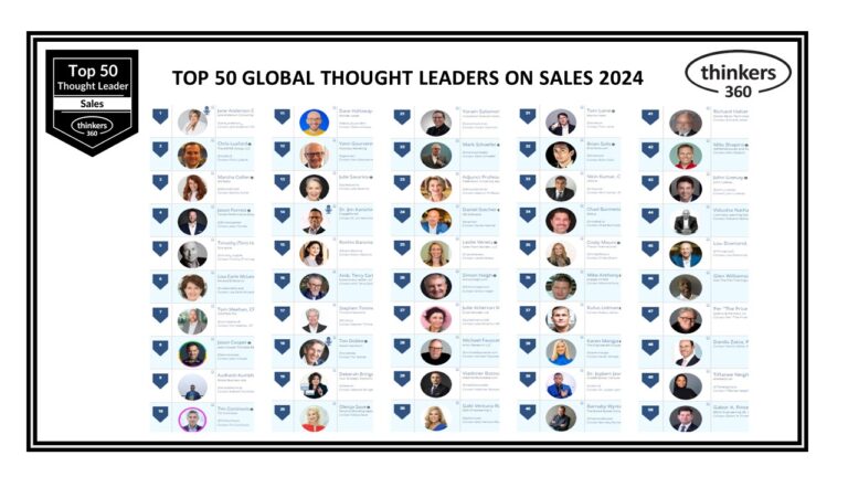 Top 50 Global Thought Leaders and Influencers on Sales 2024