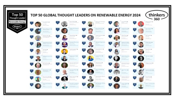 Top 50 Global Thought Leaders and Influencers on Renewable Energy 2024
