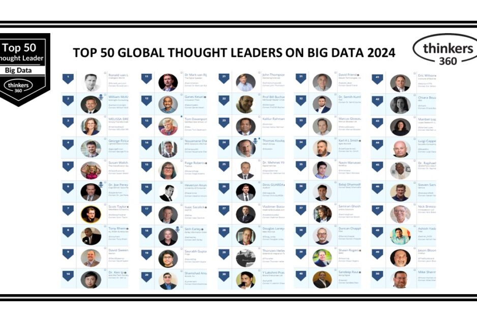 Top 50 Global Thought Leaders and Influencers on Big Data 2024 Top 50 Global Thought Leaders and Influencers on Big Data 2024