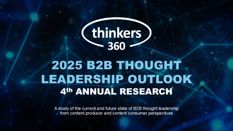 Thinkers360 2025 B2B Thought Leadership Outlook