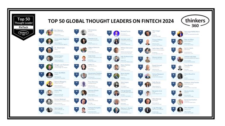 Top 50 Global Thought Leaders and Influencers on FinTech 2024