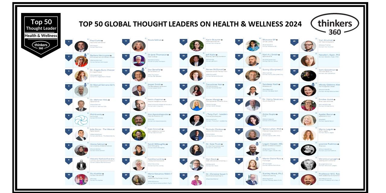Top 50 Global Thought Leaders and Influencers on Health & Wellness 2024