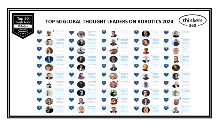 Top 50 Global Thought Leaders and Influencers on Robotics 2024
