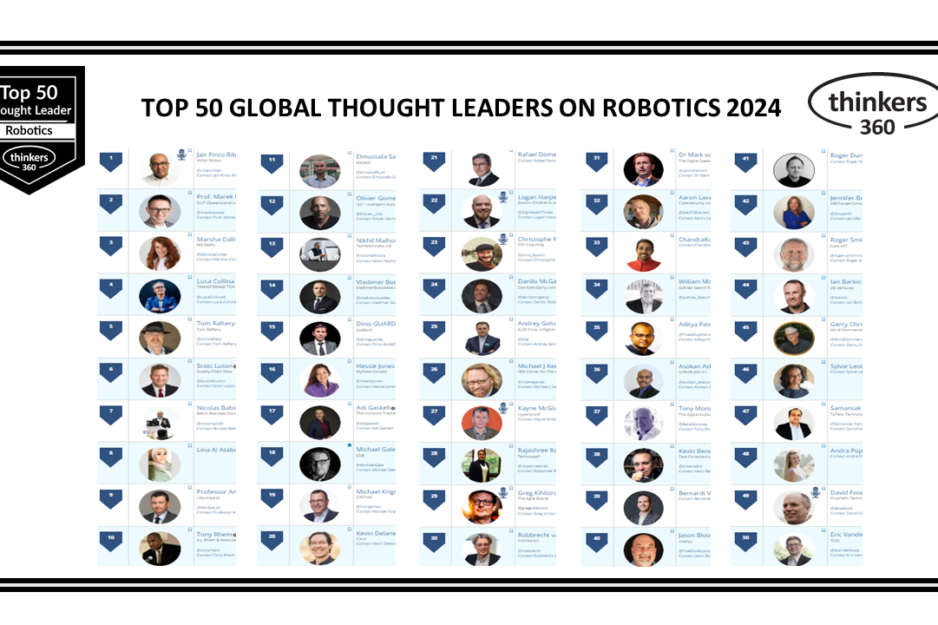 Top 50 Global Thought Leaders and Influencers on Robotics 2024 Top 50 Global Thought Leaders and Influencers on Robotics 2024
