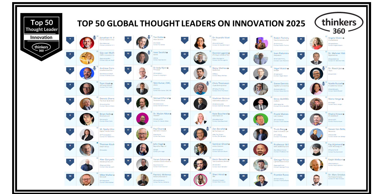 Top 50 Global Thought Leaders and Influencers on Innovation 2025