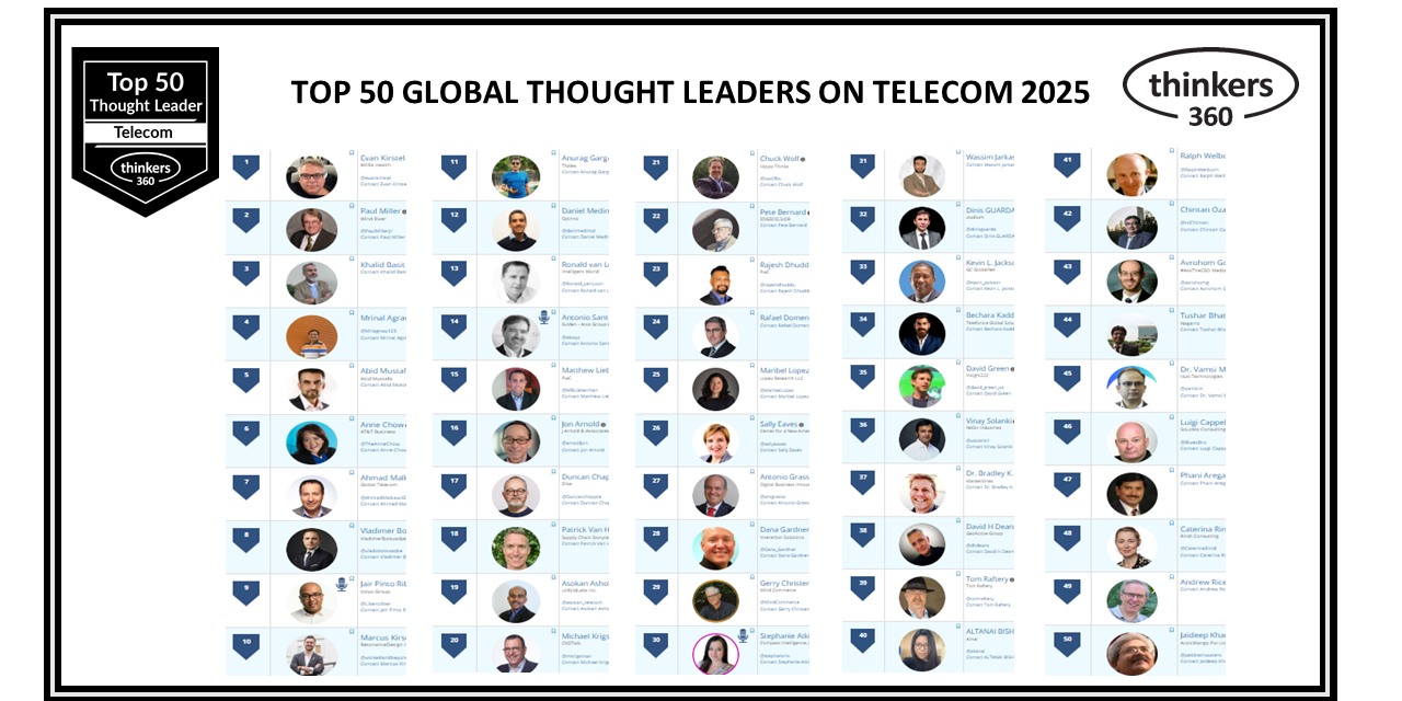 Top 50 Global Thought Leaders and Influencers on Telecom 2025