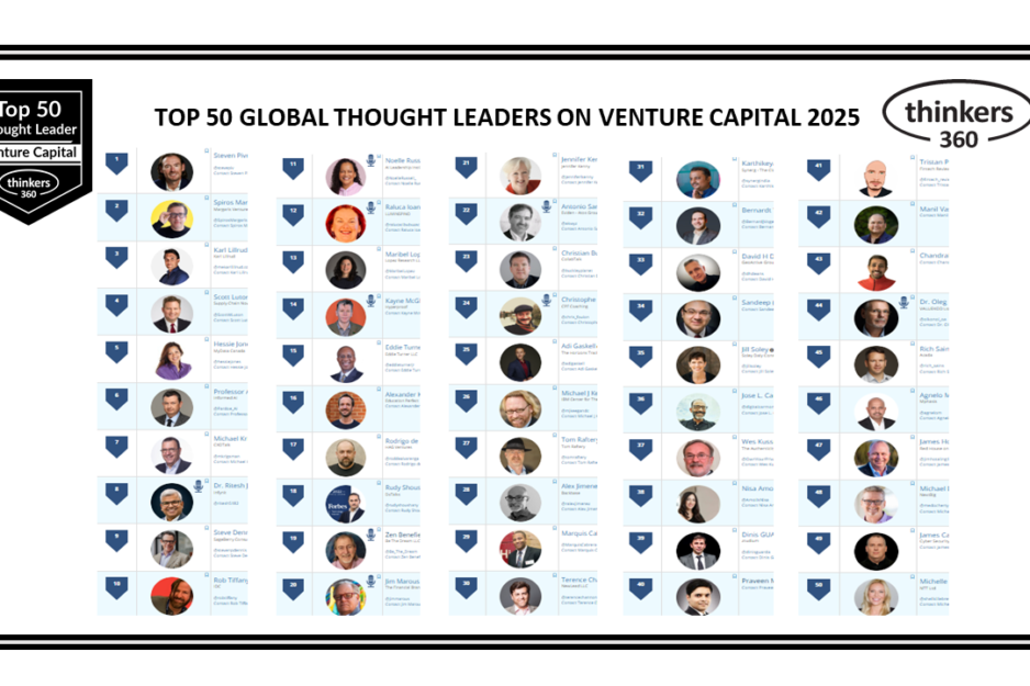 Top 50 Global Thought Leaders and Influencers on Venture Capital 2025 Top 50 Global Thought Leaders and Influencers on Venture Capital 2025