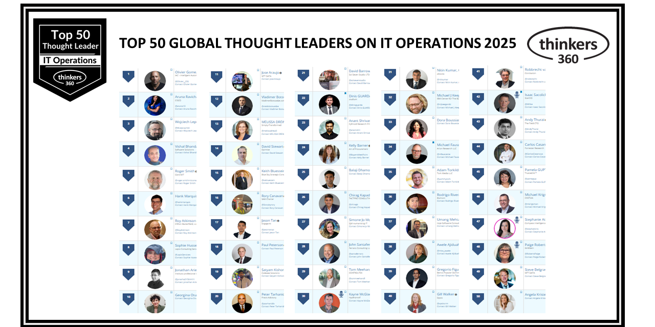 Top 50 Global Thought Leaders and Influencers on IT Operations 2025