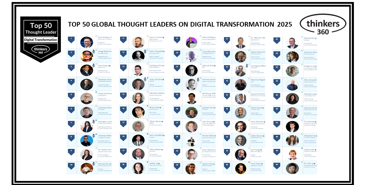 Top 50 Global Thought Leaders and Influencers on Digital Transformation 2025