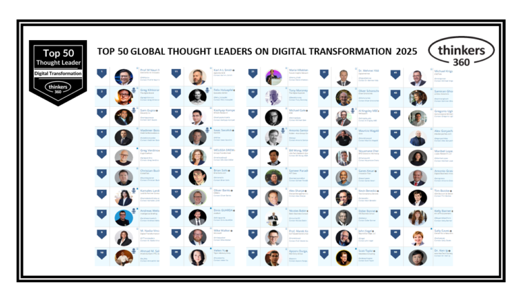 Top 50 Global Thought Leaders and Influencers on Digital Transformation 2025