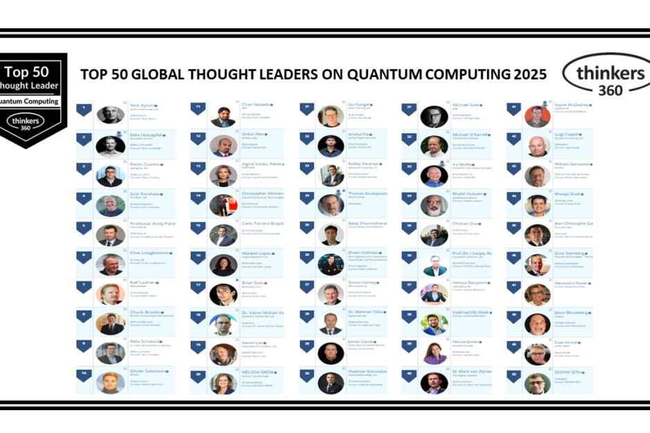 Top 50 Global Thought Leaders and Influencers on Quantum Computing 2025 Top 50 Global Thought Leaders and Influencers on Quantum Computing 2025
