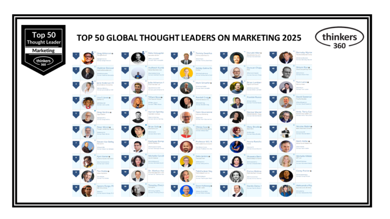 Top 50 Global Thought Leaders and Influencers on Marketing 2025