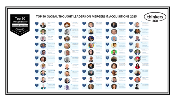 Top 50 Global Thought Leaders and Influencers on Mergers & Acquisitions 2025