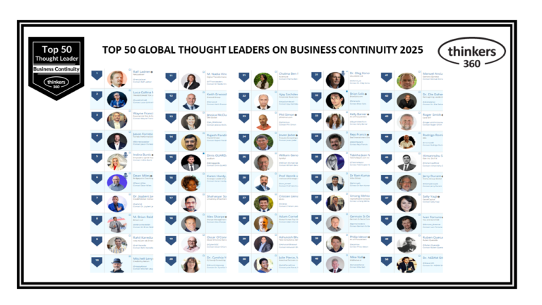 Top 50 Global Thought Leaders and Influencers on Business Continuity 2025