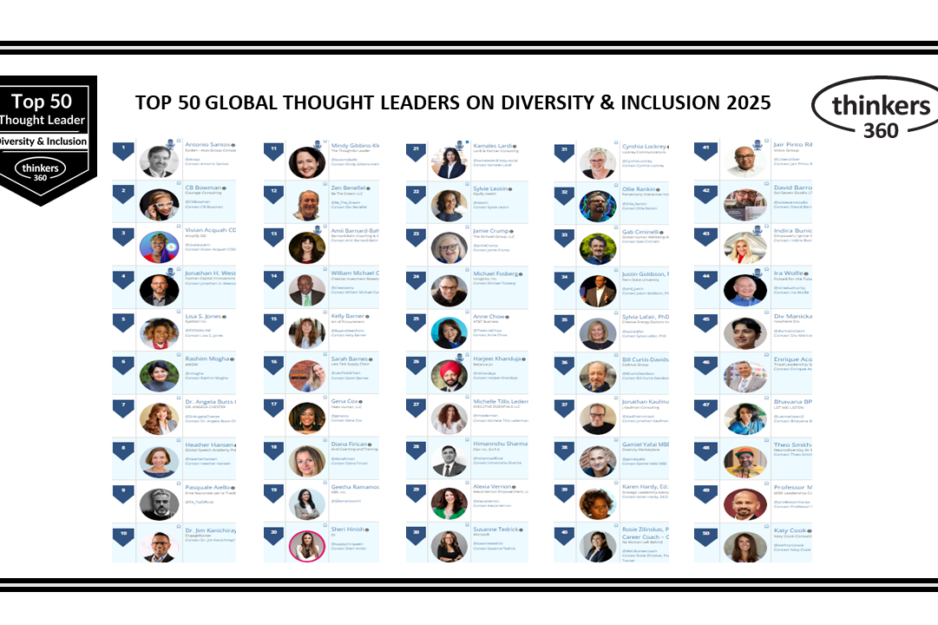 Top 50 Global Thought Leaders and Influencers on Diversity & Inclusion 2025 Top 50 Global Thought Leaders and Influencers on Diversity & Inclusion 2025
