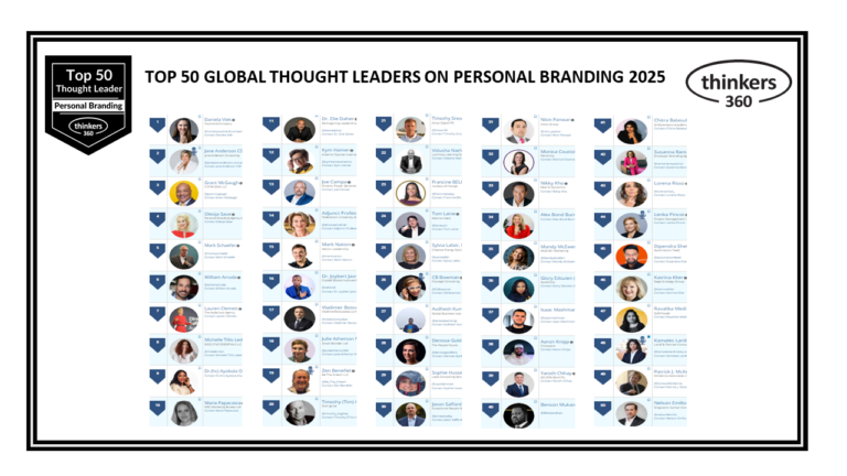 Top 50 Global Thought Leaders and Influencers on Personal Branding 2025