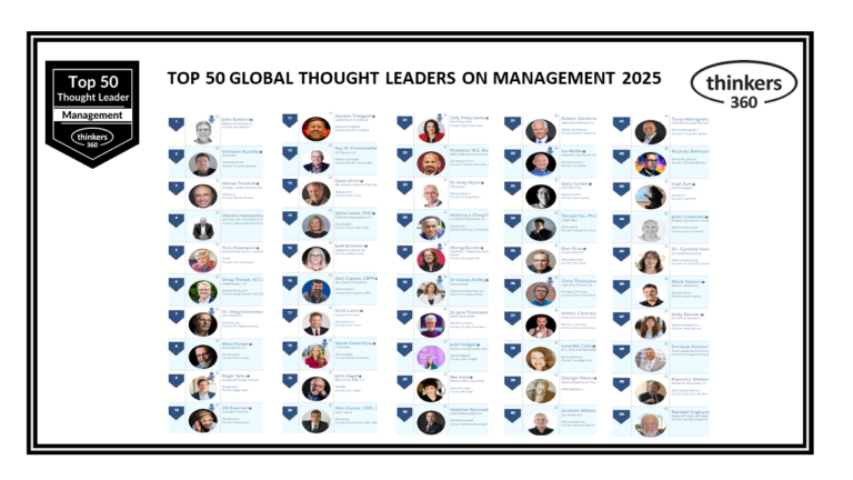 Top 50 Global Thought Leaders and Influencers on Management 2025