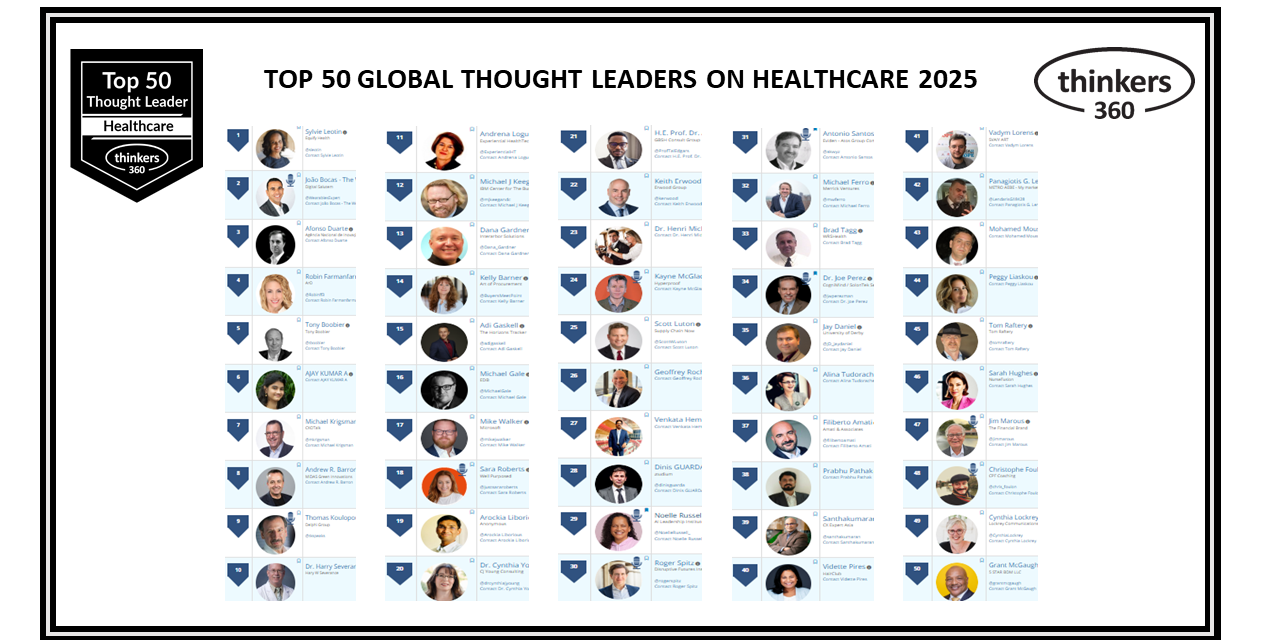 Top 50 Global Thought Leaders and Influencers on Healthcare 2025 Top 50 Global Thought Leaders and Influencers on Healthcare 2025