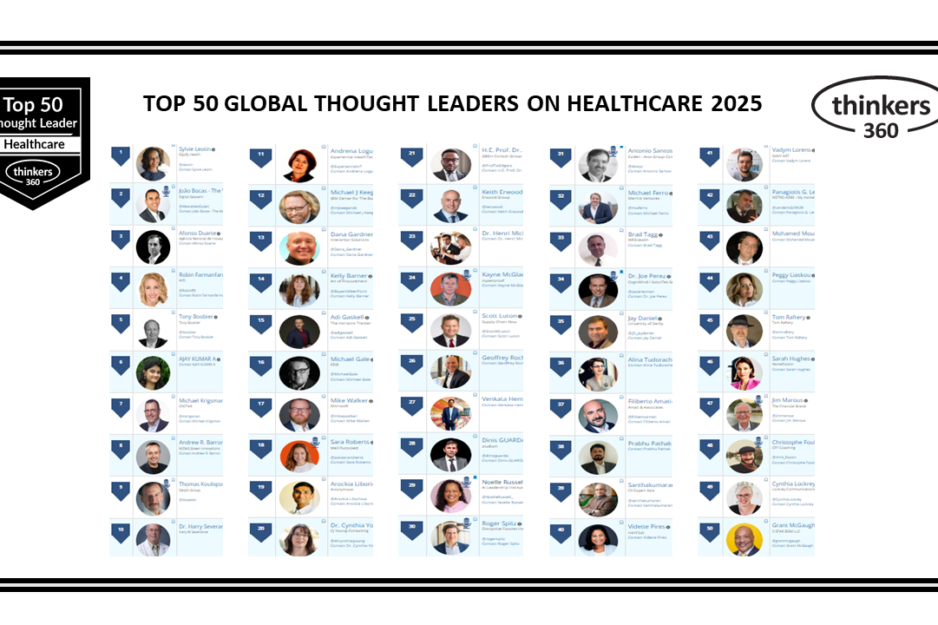 Top 50 Global Thought Leaders and Influencers on Healthcare 2025 Top 50 Global Thought Leaders and Influencers on Healthcare 2025