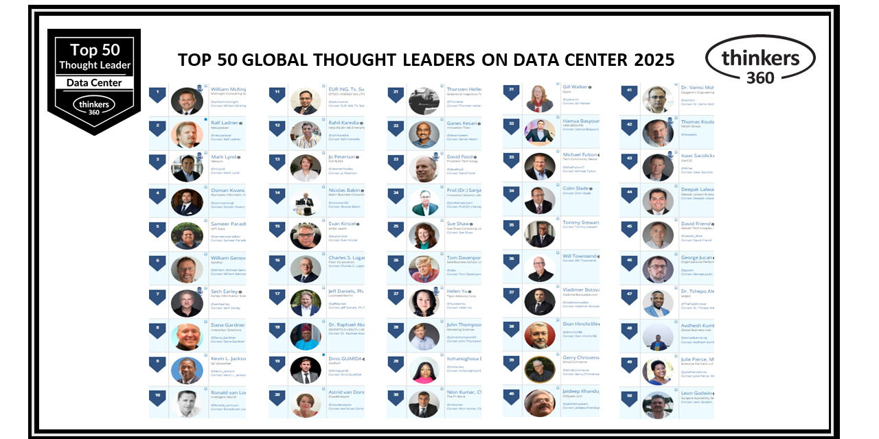 Top 50 Global Thought Leaders and Influencers on Data Center 2025