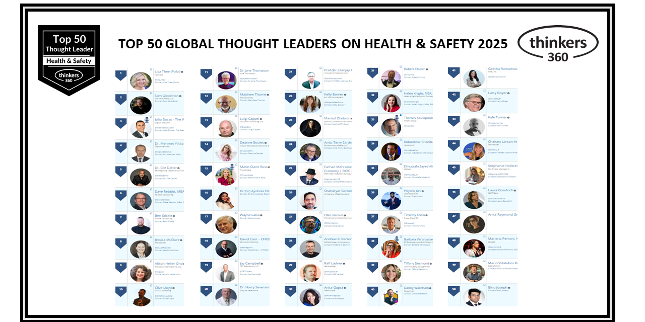 Top 50 Global Thought Leaders and Influencers on Health & Safety 2025