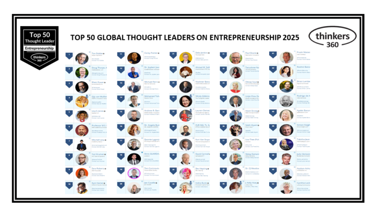 Top 50 Global Thought Leaders and Influencers on Entrepreneurship 2025