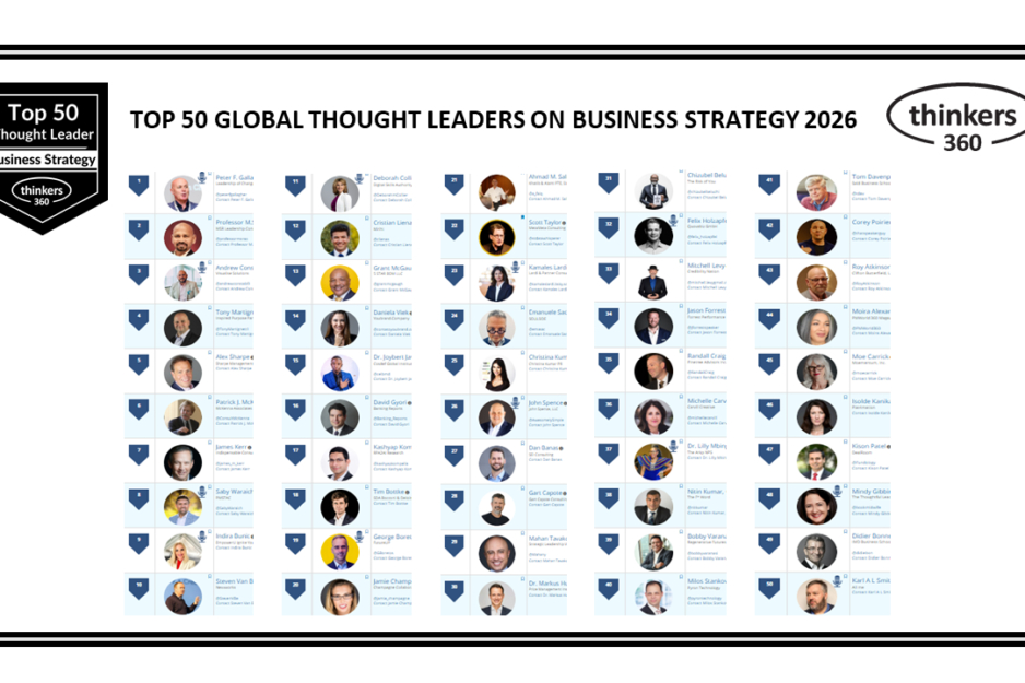 Top 50 Global Thought Leaders and Influencers on Business Strategy 2026 Top 50 Global Thought Leaders and Influencers on Business Strategy 2026