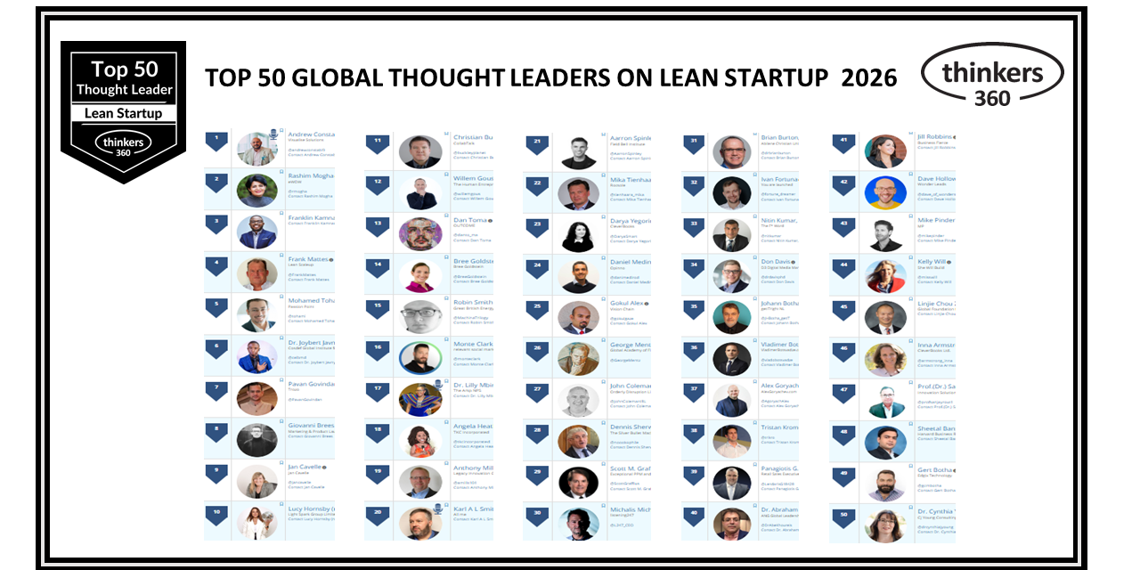 Top 50 Global Thought Leaders and Influencers on Lean Startup 2026