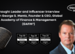 Thought Leader and Influencer Interview with George S. Mentz