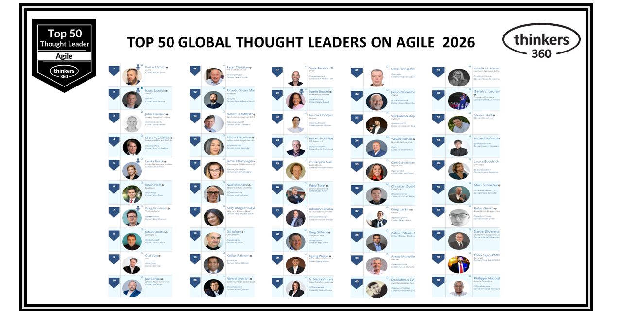 Top 50 Global Thought Leaders and Influencers on Agile 2026