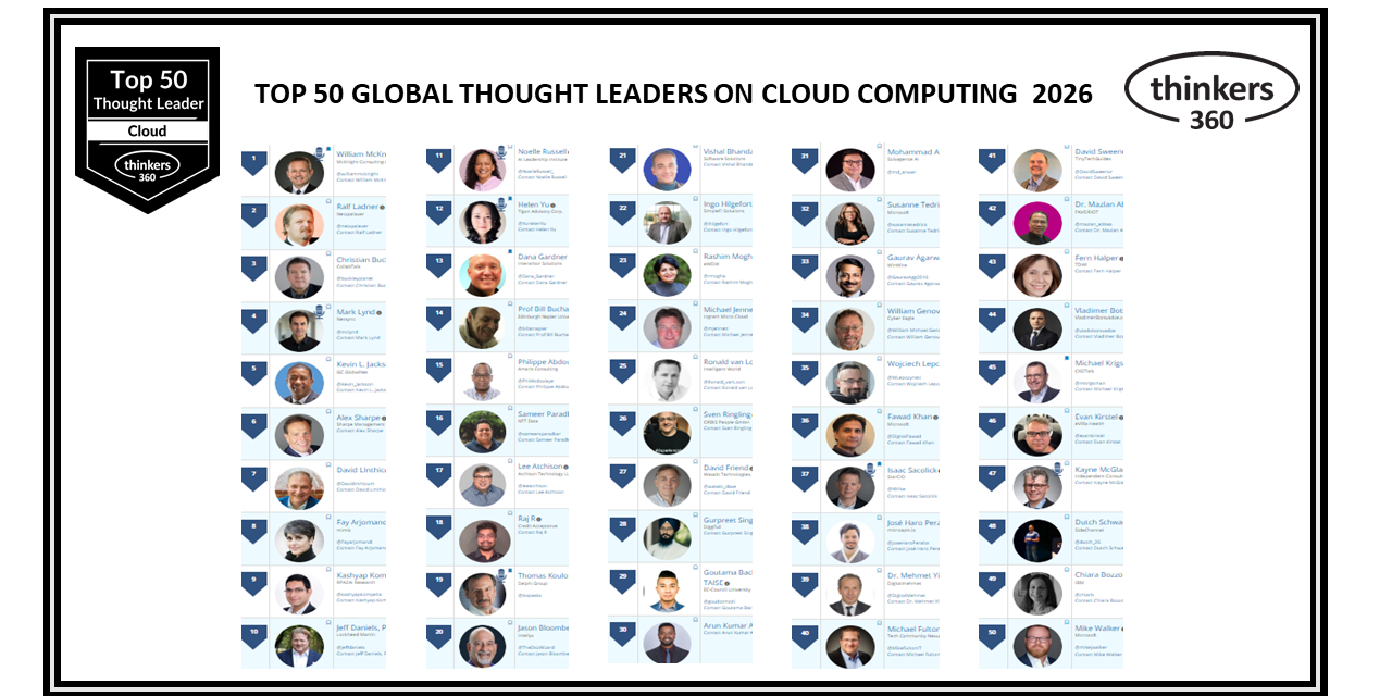 Top 50 Global Thought Leaders and Influencers on Cloud Computing 2026