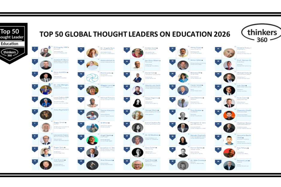 Top 50 Global Thought Leaders and Influencers on Education 2026 Top 50 Global Thought Leaders and Influencers on Education 2026