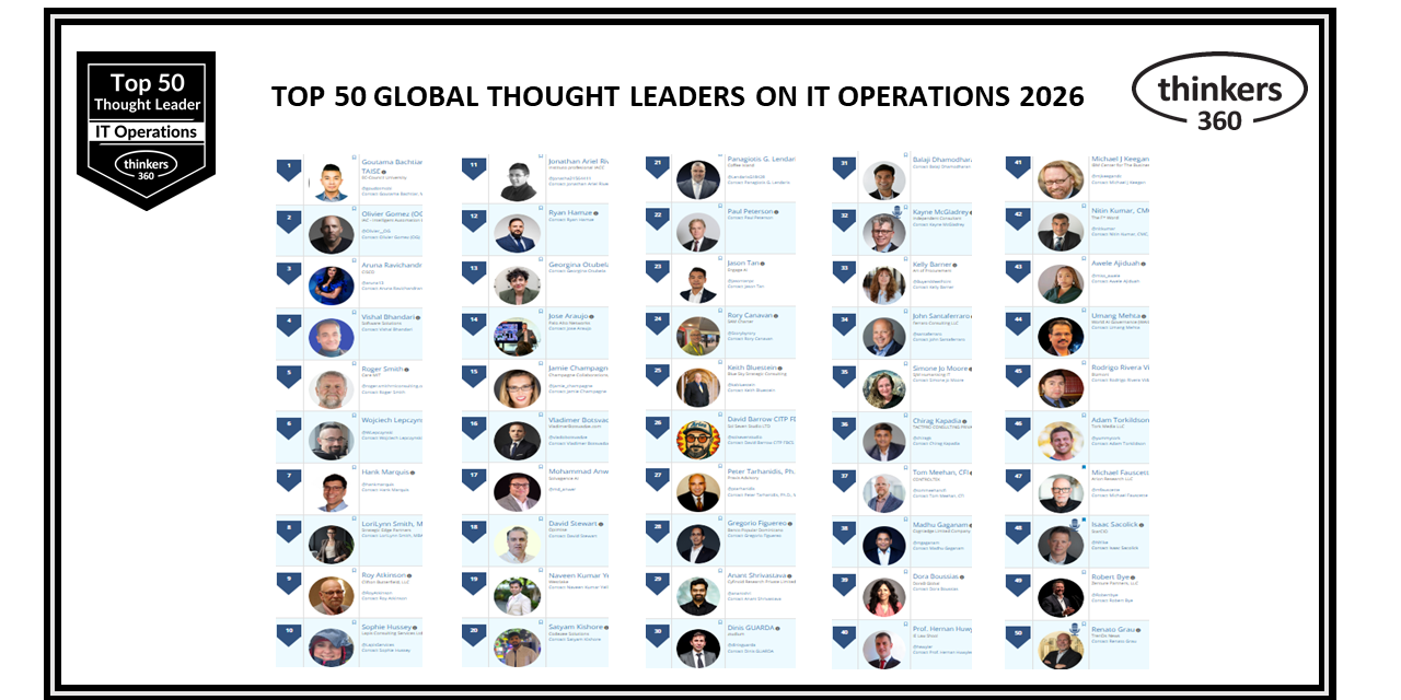 Top 50 Global Thought Leaders and Influencers on IT Operations 2026