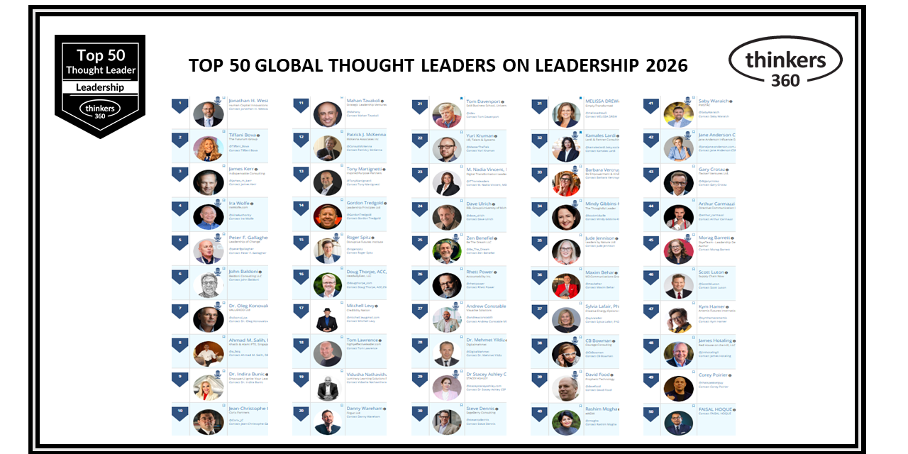 Top 50 Global Thought Leaders and Influencers on Leadership 2026