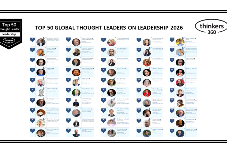 Top 50 Global Thought Leaders and Influencers on Leadership 2026 Top 50 Global Thought Leaders and Influencers on Leadership 2026