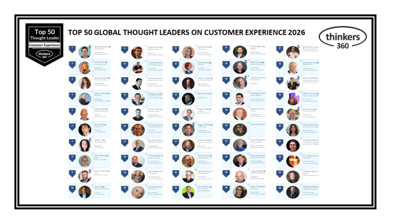 Top 50 Global Thought Leaders and Influencers on Customer Experience 2026
