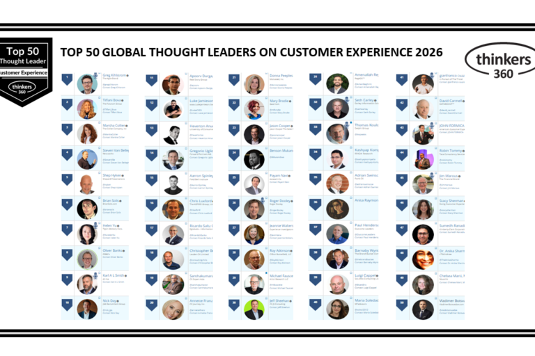 Top 50 Global Thought Leaders and Influencers on Customer Experience 2026