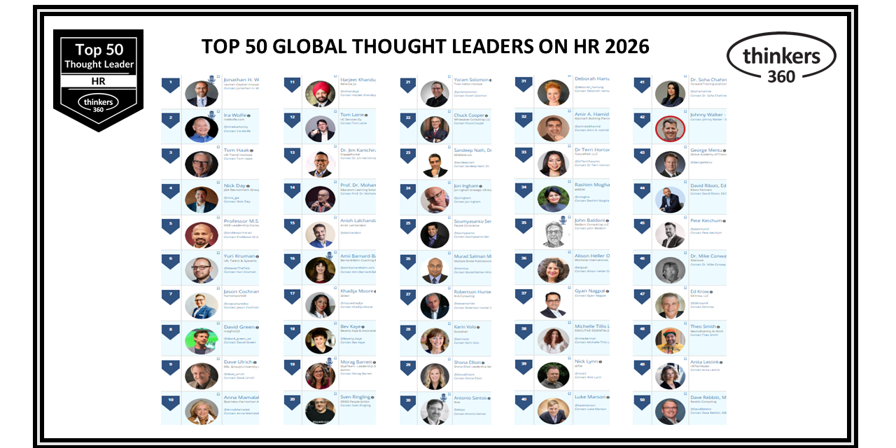 Top 50 Global Thought Leaders and Influencers on HR 2026