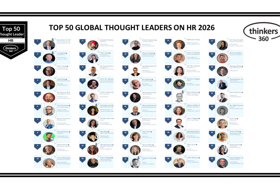 Top 50 Global Thought Leaders and Influencers on HR 2026
